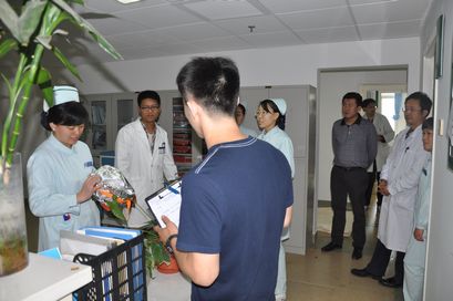 党校院区联合医院保卫处对院区全体员工进行消防安全培训