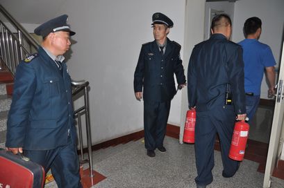 党校院区联合医院保卫处对院区全体员工进行消防安全培训