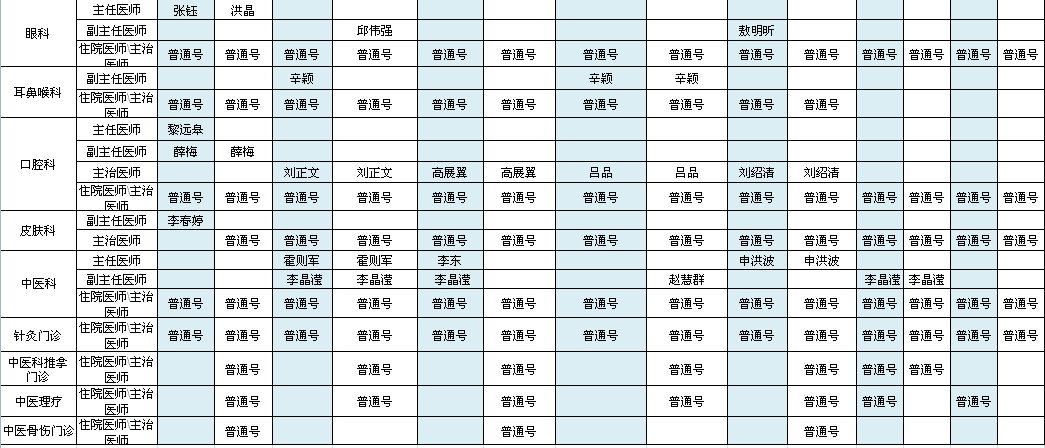 首都机场院区2021年10月出诊安排