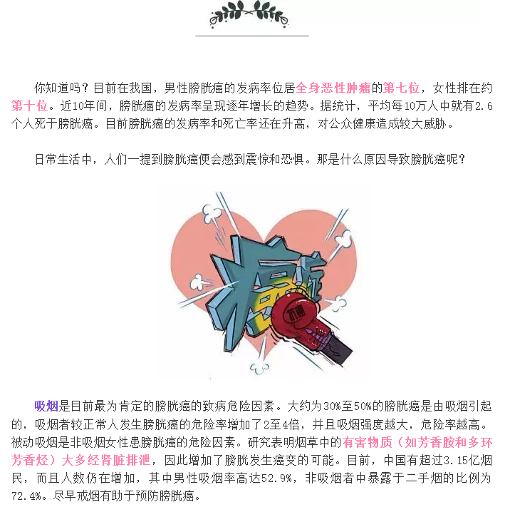 震惊！导致膀胱癌的“幕后真凶”