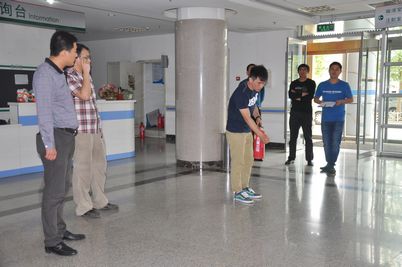 党校院区联合医院保卫处对院区全体员工进行消防安全培训