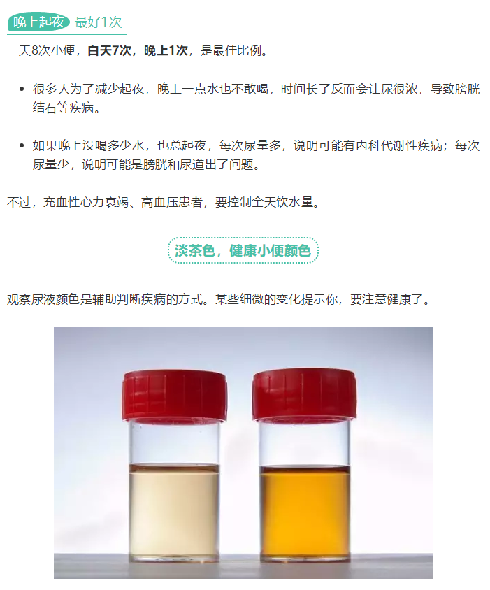 大小便后看一眼，等于一次体检！两张表看懂