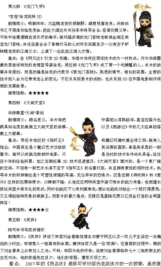 2011必看的10部华语大片2