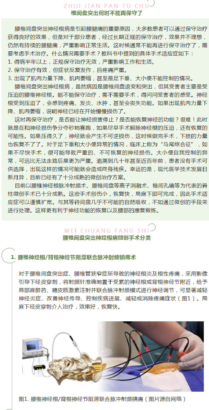 腰椎间盘突出神经根病，什么情况不能再保守了？